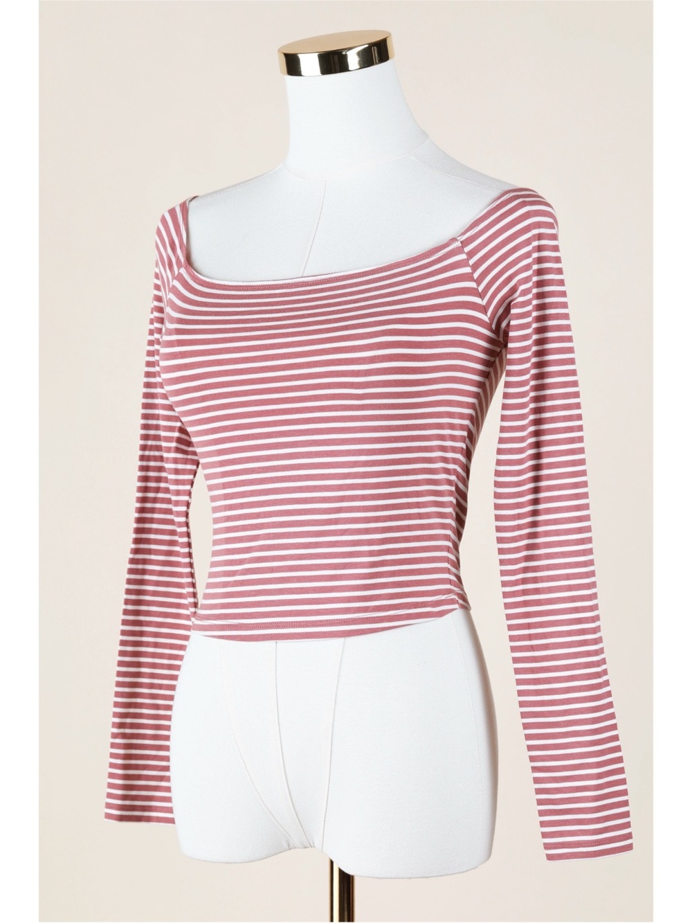 Sz S Lovers + Friends Striped Boatneck Casual Chic Soft Knit Long Sleeve Top NWT